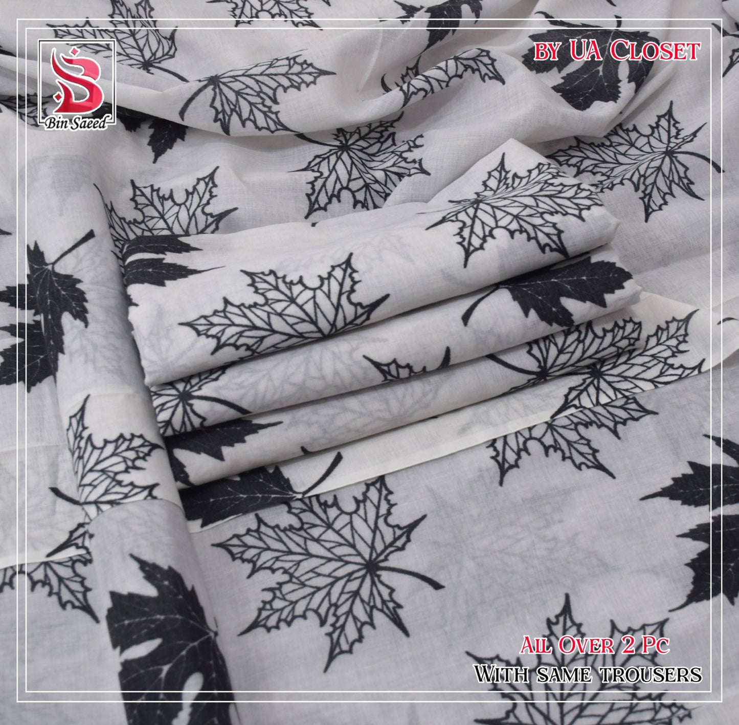 Lawn Ladies: 2-Piece Unstitched Floral Print #188