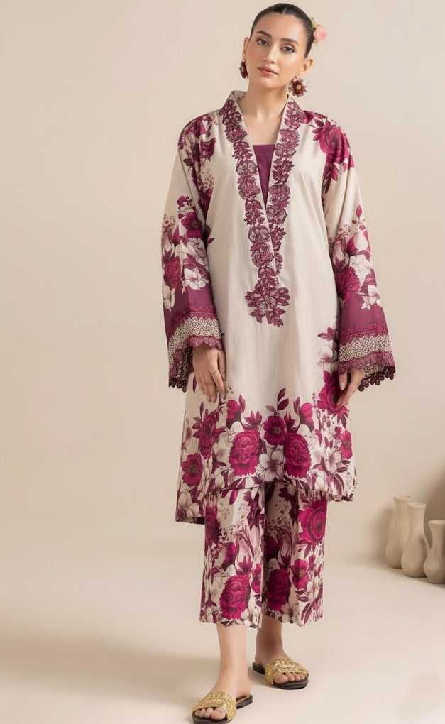 Co-Ord Set Ladies Unstitched 2 PC - #012