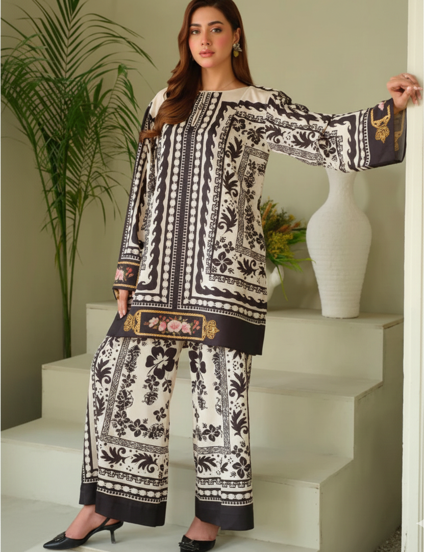 Co-Ord Set Ladies Unstitched 2 PC - #015