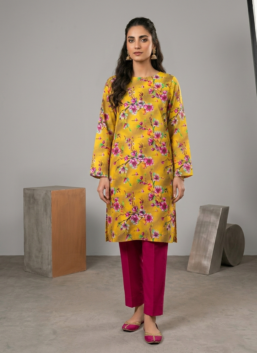 Lawn Ladies: 2-Piece Unstitched Floral Print #165