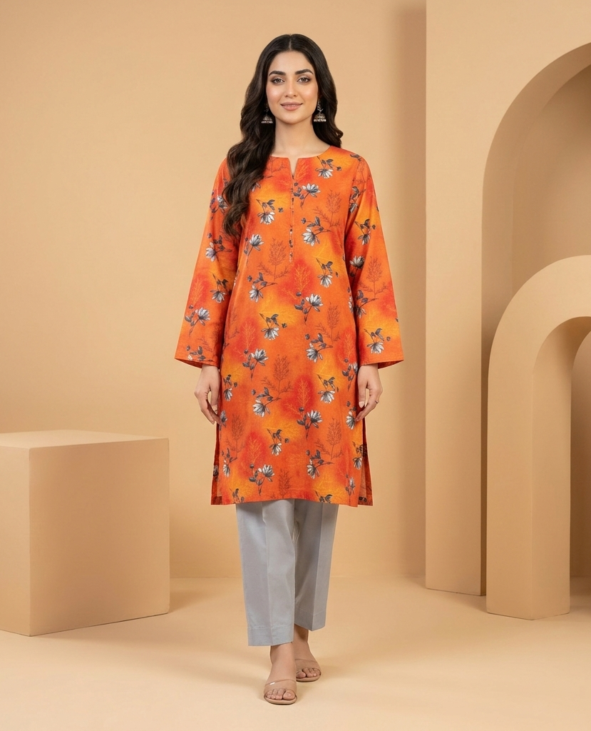 Lawn Ladies: 2-Piece Unstitched Floral Print #172