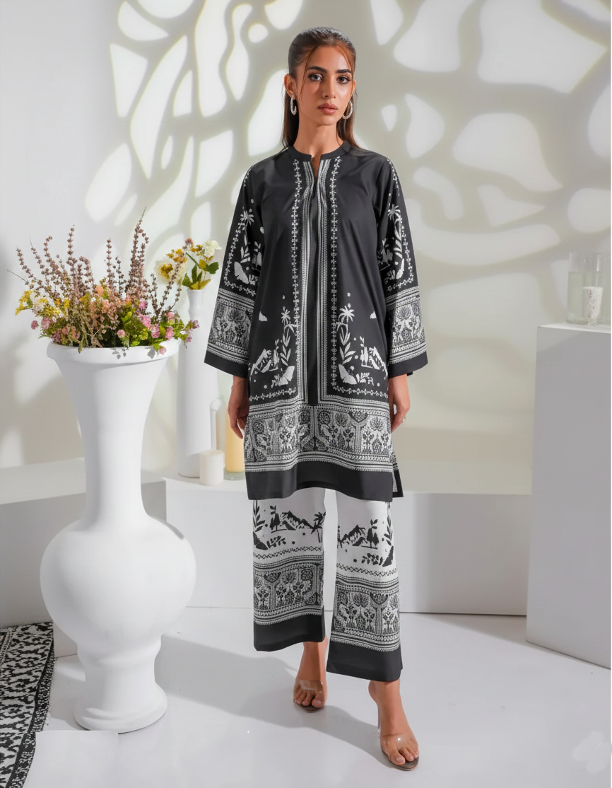 Co-Ord Set Ladies Unstitched 2 PC - #022