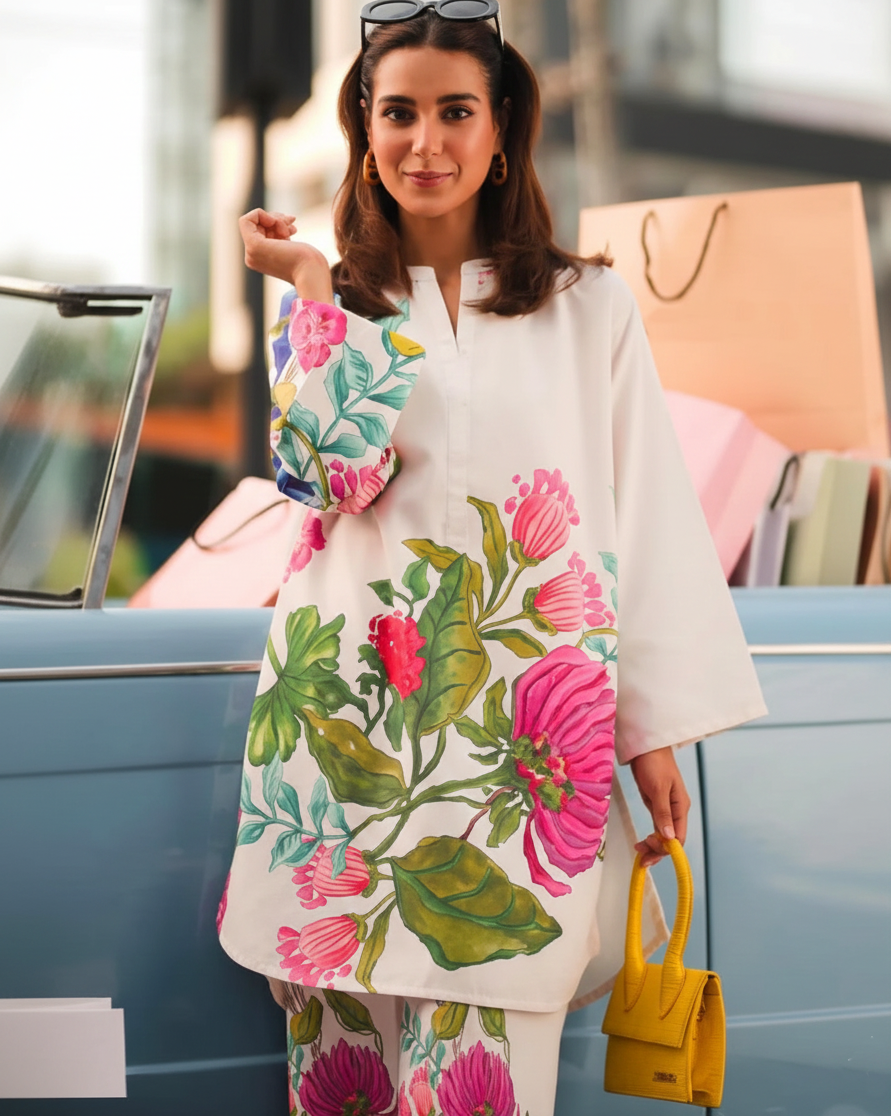 Co-Ord Set Ladies Unstitched 2 PC - #028