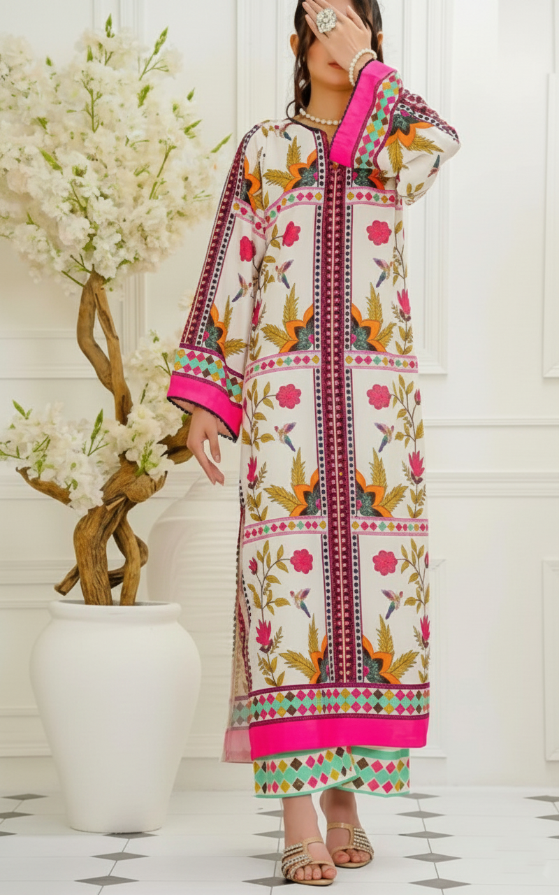 Co-Ord Set Ladies Unstitched 2 PC - #034