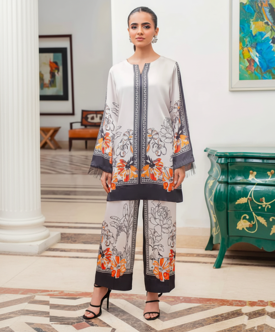 Co-Ord Set Ladies Unstitched 2 PC - #037