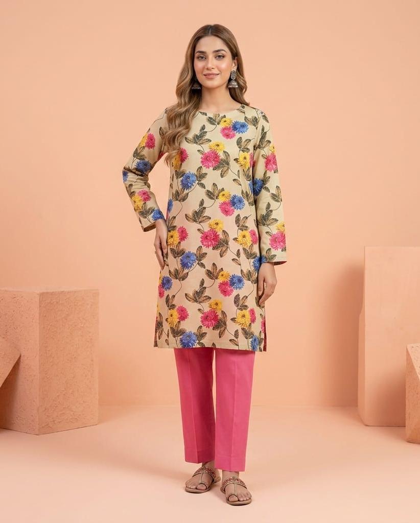 Lawn Ladies: 2-Piece Unstitched Floral Print #104