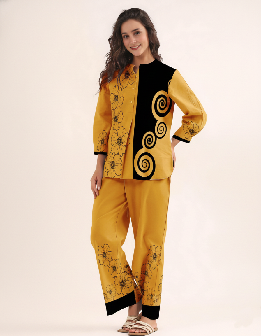 Co-Ord Set Ladies Unstitched 2 PC - #050