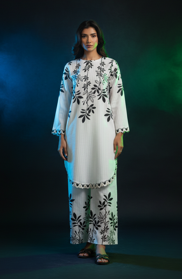 Co-Ord Set Ladies Unstitched 2 PC - #071