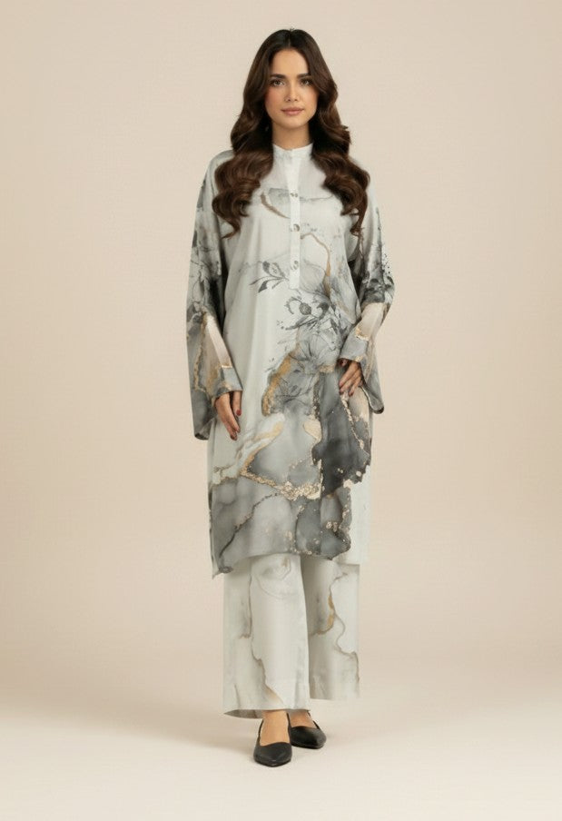 Co-Ord Set Ladies Unstitched 2 PC - #073