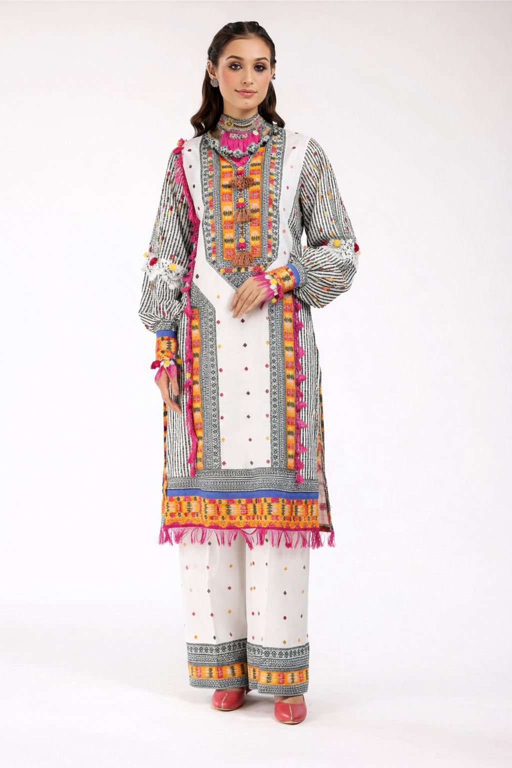 Co-Ord Set Ladies Unstitched 2 PC - #075