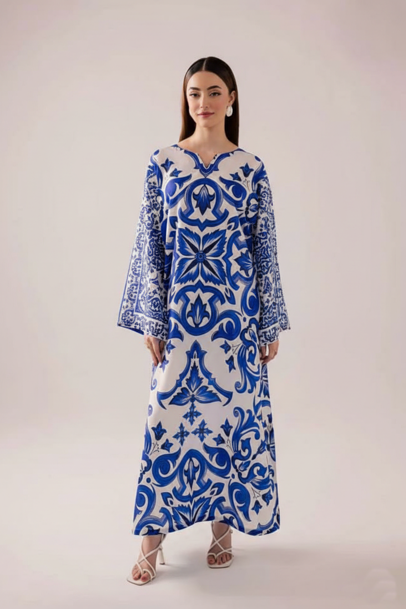 Long Co-Ord Set Ladies Unstitched 2 PC - #078