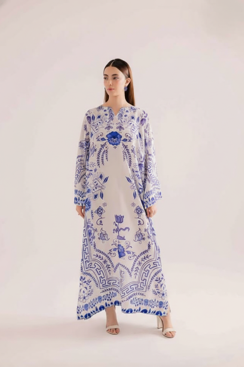 Long Co-Ord Set Ladies Unstitched 2 PC - #082