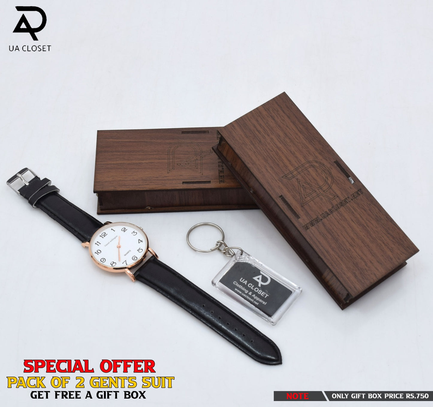 J. Korean Wash n Wear Suits in Boski Finish 4 Season Stuff, Gift Packing For Men( On Pack of 2 Suits include a Gift Watch+ Key Chain)