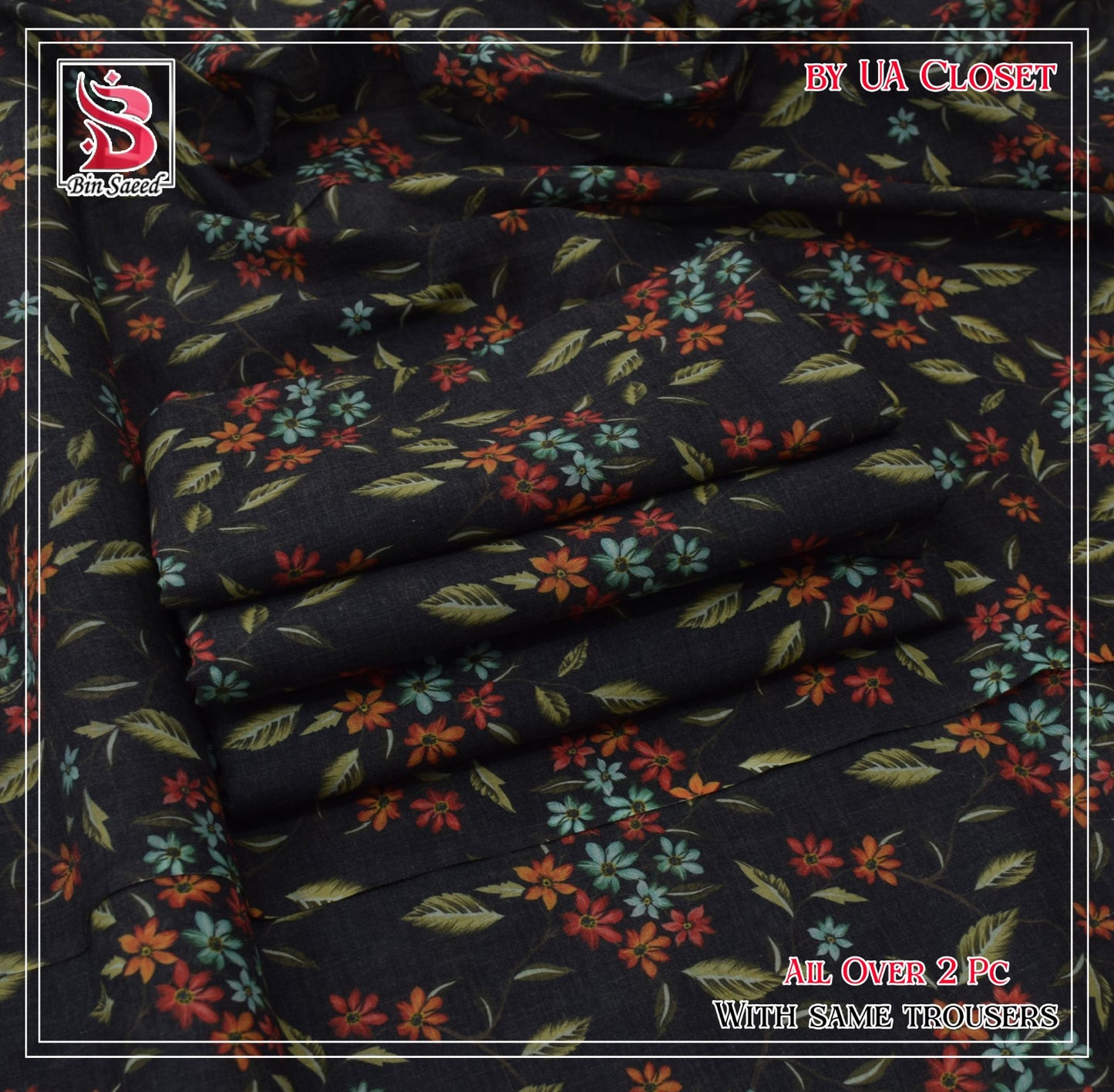 Lawn Ladies: 2-Piece Unstitched Floral Print #176 (Copy)