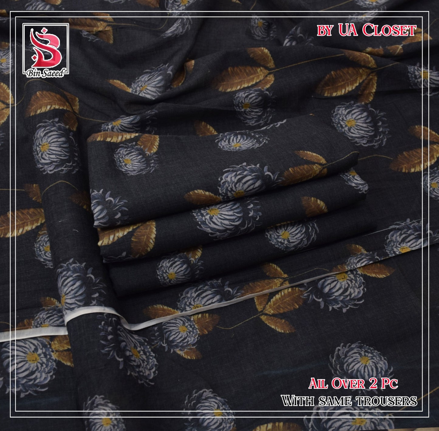 Lawn Ladies: 2-Piece Unstitched Floral Print #178