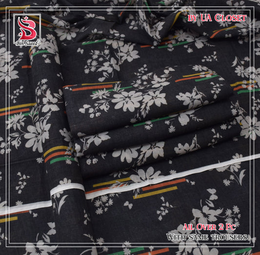 Lawn Ladies: 2-Piece Unstitched Floral Print #181