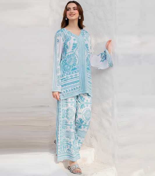 Co-Ord Set Ladies Unstitched 2 PC - #001