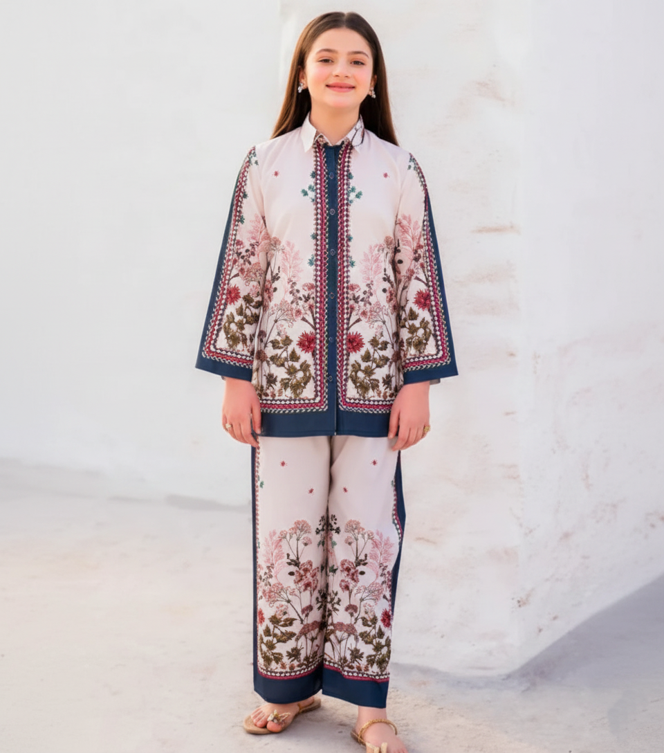 Co-Ord Set Ladies Unstitched 2 PC - #010