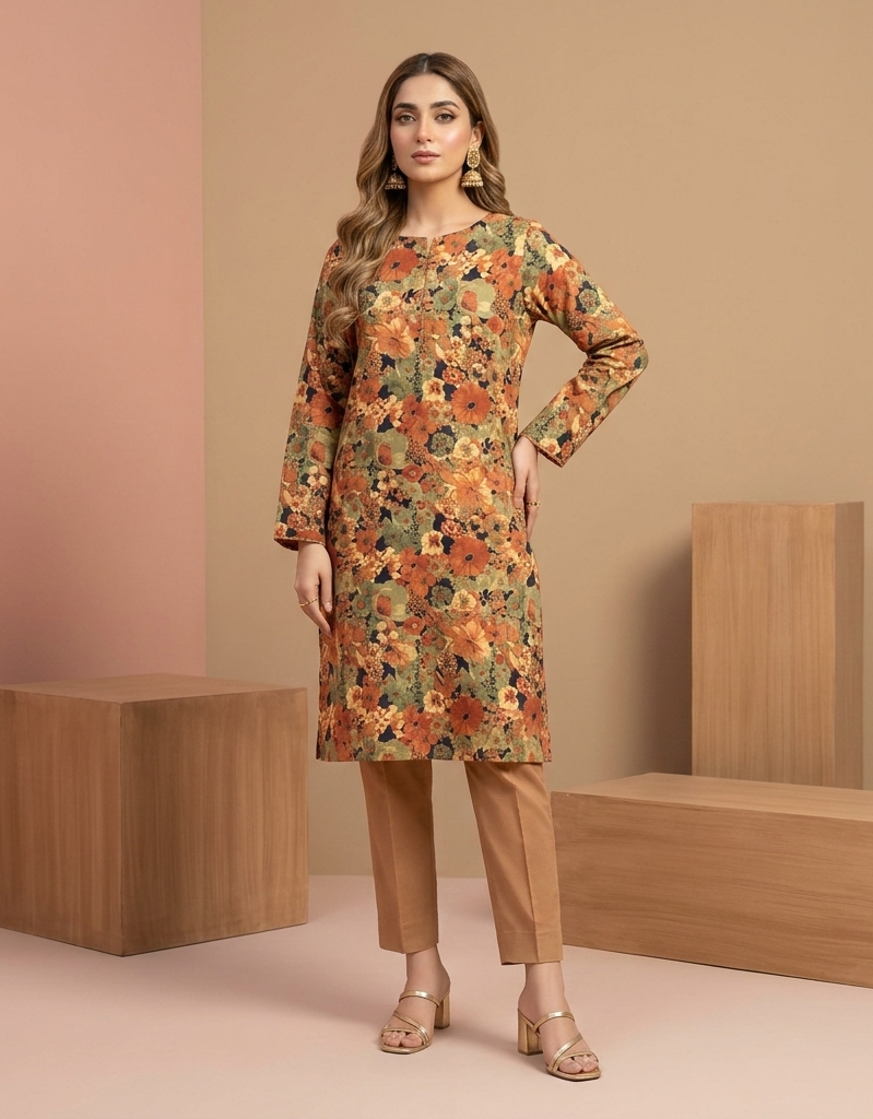 Lawn Ladies: 2-Piece Unstitched Floral Print #111