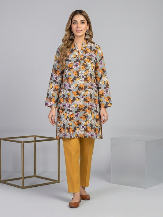 Lawn Ladies: 2-Piece Unstitched Floral Print #114