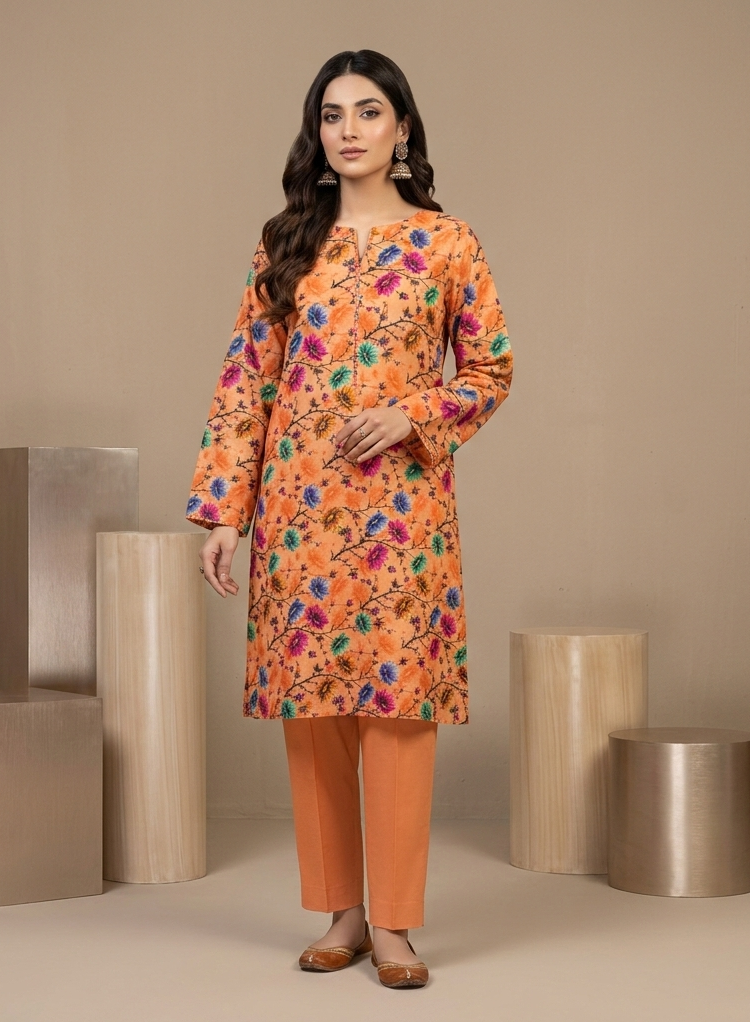 Lawn Ladies: 2-Piece Unstitched Floral Print #115