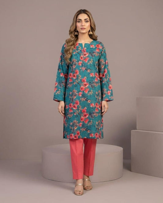 Lawn Ladies: 2-Piece Unstitched Floral Print #116