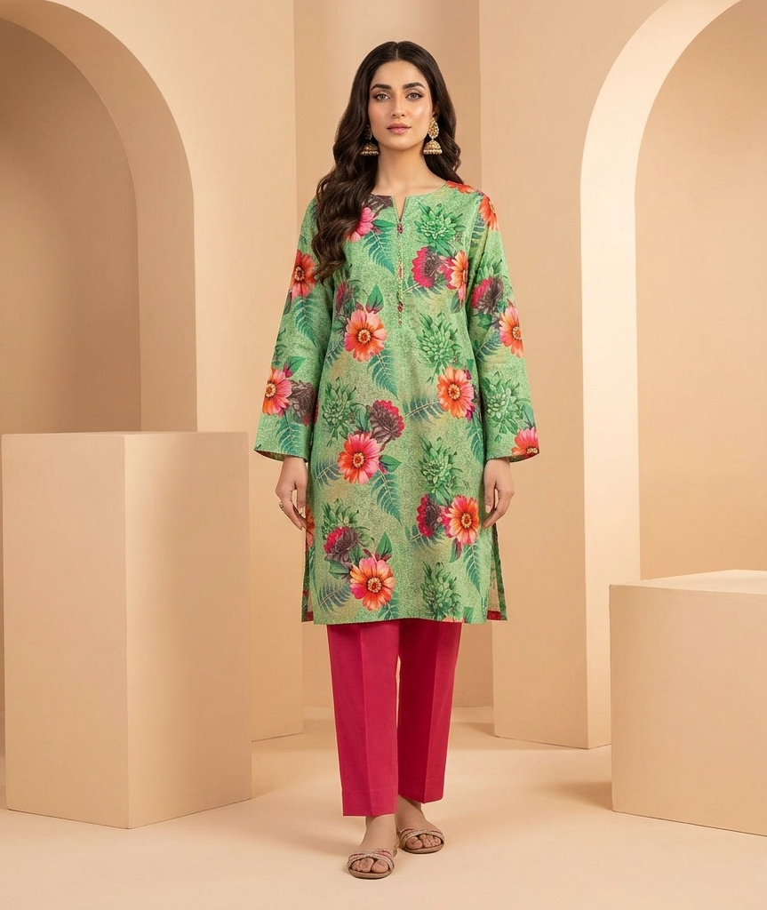 Lawn Ladies: 2-Piece Unstitched Floral Print #171