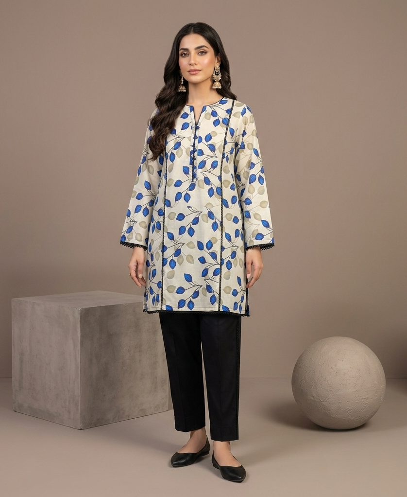 Lawn Ladies: 2-Piece Unstitched Floral Print #175