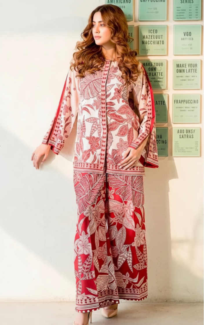 Co-Ord Set Ladies Unstitched 2 PC - #018