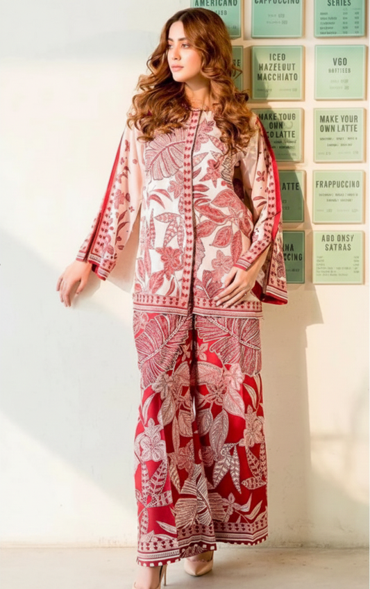 Co-Ord Set Ladies Unstitched 2 PC - #018