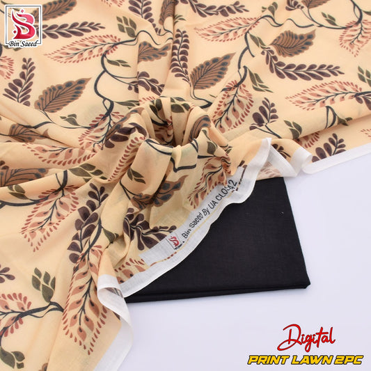 Lawn Ladies: 2-Piece Unstitched Floral Print #119