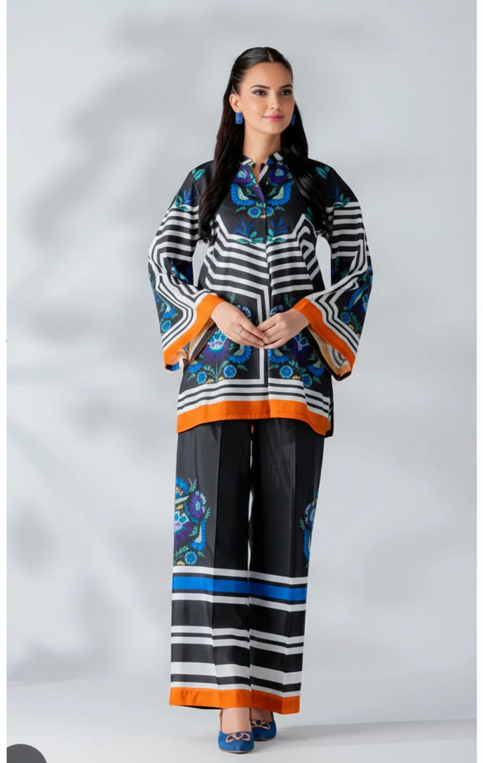 Co-Ord Set Ladies Unstitched 2 PC - #020