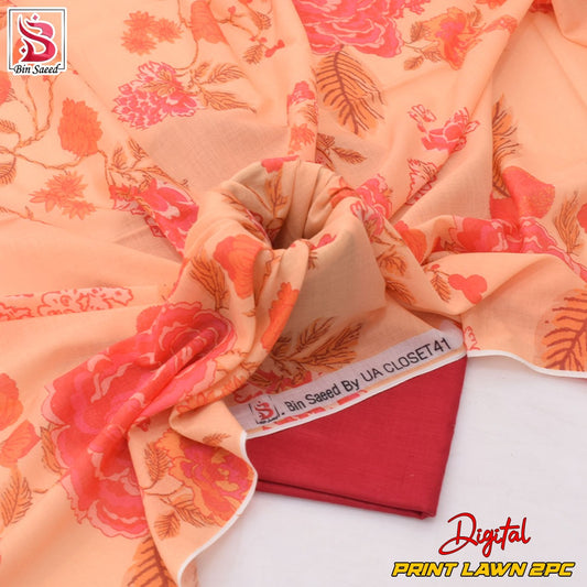 Lawn Ladies: 2-Piece Unstitched Floral Print #120