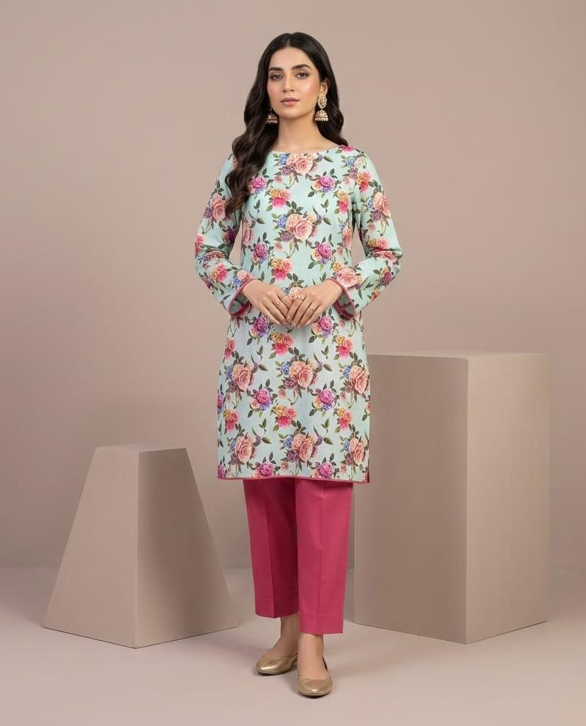 Lawn Ladies: 2-Piece Unstitched Floral Print #121