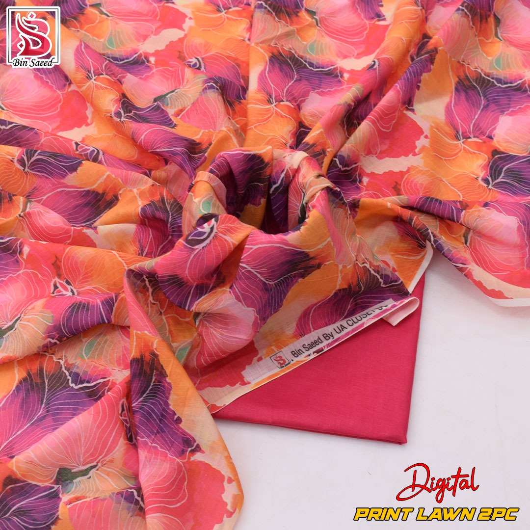 Lawn Ladies: 2-Piece Unstitched Floral Print #122