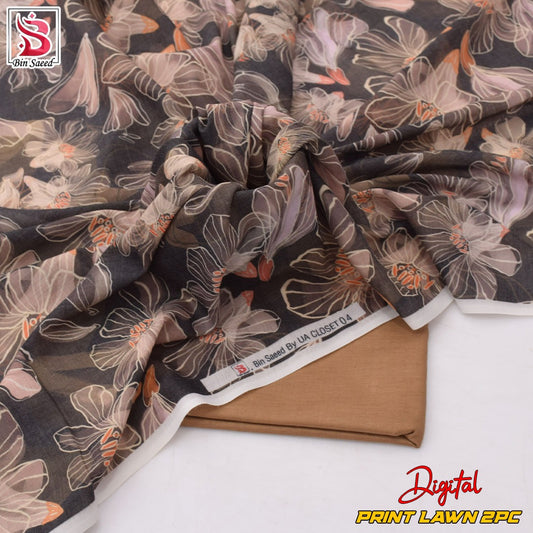 Lawn Ladies: 2-Piece Unstitched Floral Print #127