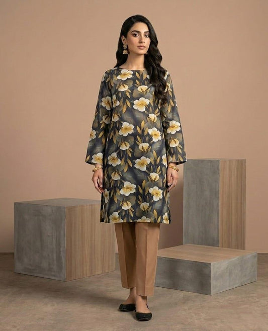 Lawn Ladies: 2-Piece Unstitched Floral Print #128