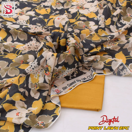 Lawn Ladies: 2-Piece Unstitched Floral Print #130
