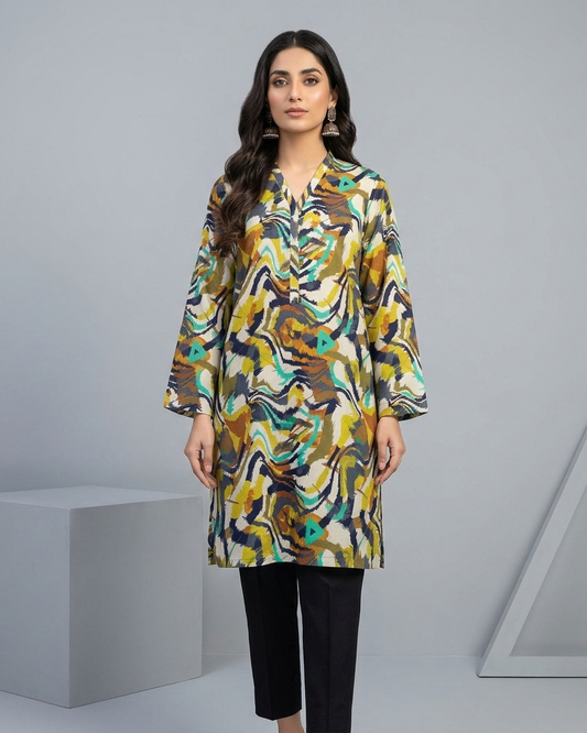 Lawn Ladies: 2-Piece Unstitched Floral Print #131