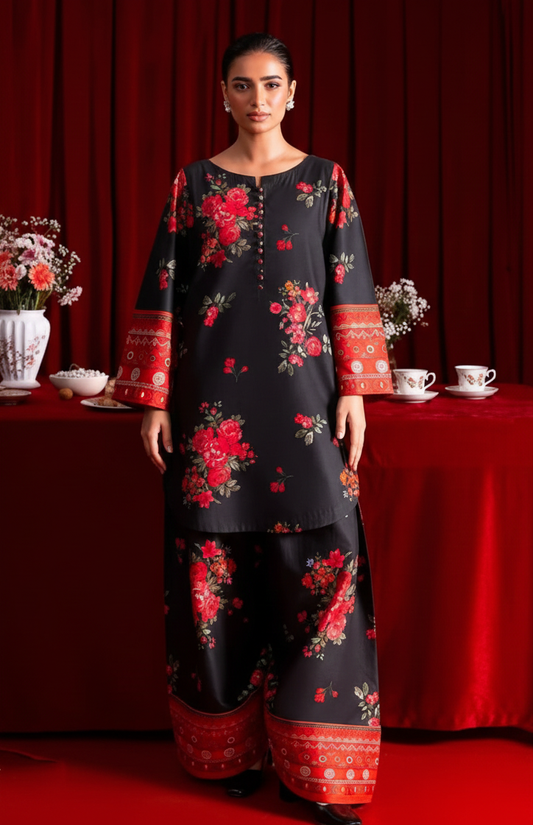 Co-Ord Set Ladies Unstitched 2 PC - #035