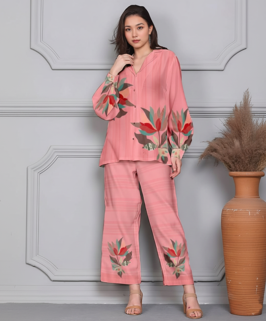 Co-Ord Set Ladies Unstitched 2 PC - #038