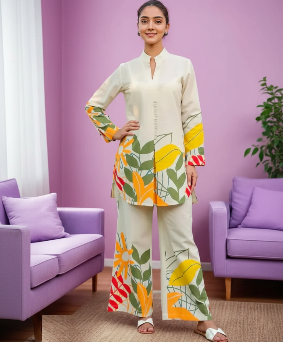 Co-Ord Set Ladies Unstitched 2 PC - #039