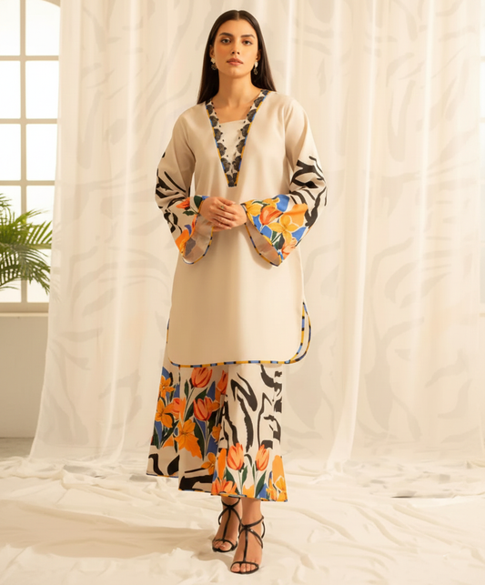 Co-Ord Set Ladies Unstitched 2 PC - #040