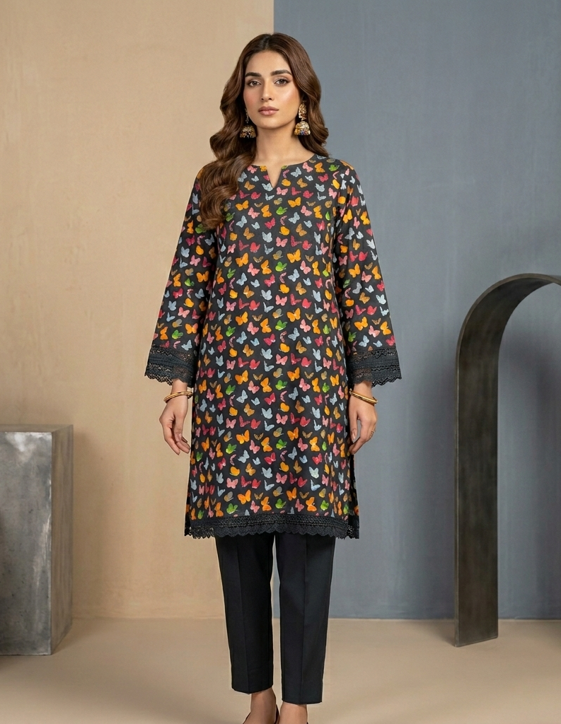 Lawn Ladies: 2-Piece Unstitched Floral Print #141