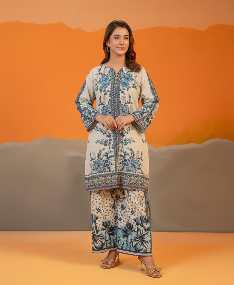 Co-Ord Set Ladies Unstitched 2 PC - #045