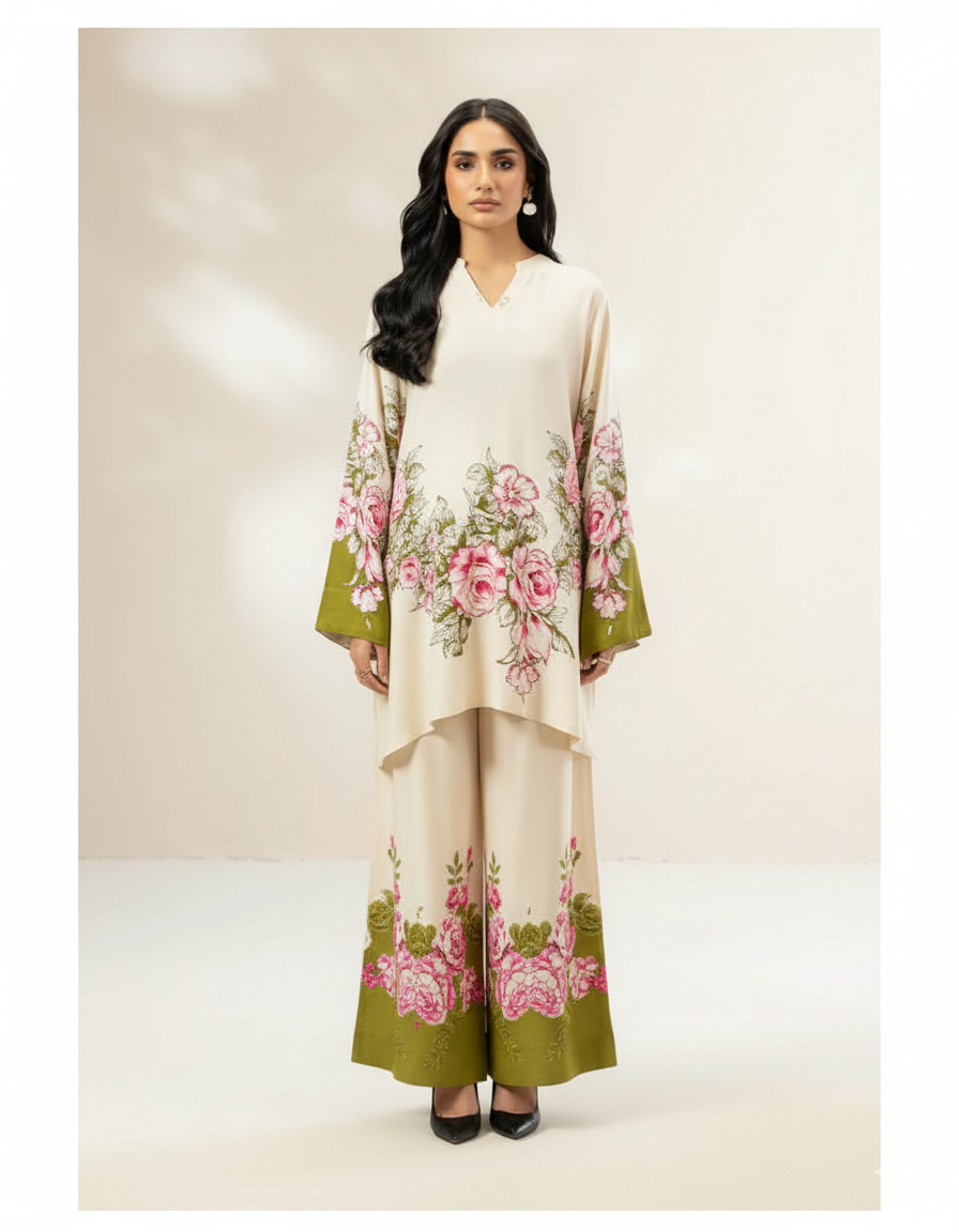 Co-Ord Set Ladies Unstitched 2 PC - #046