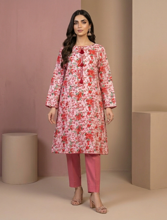Lawn Ladies: 2-Piece Unstitched Floral Print #147