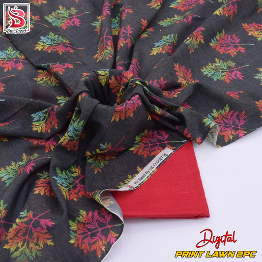 Lawn Ladies: 2-Piece Unstitched Floral Print #149