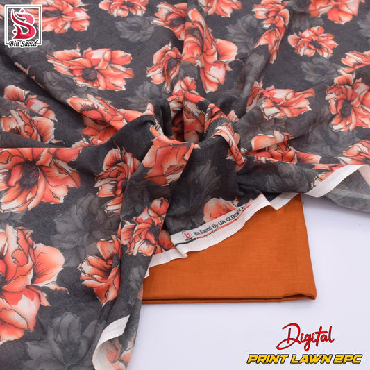 Lawn Ladies: 2-Piece Unstitched Floral Print #150
