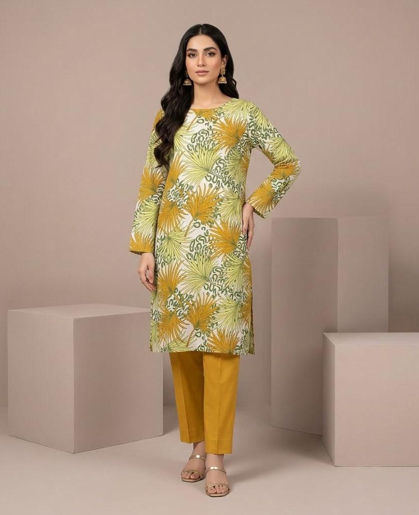 Lawn Ladies: 2-Piece Unstitched Floral Print #151